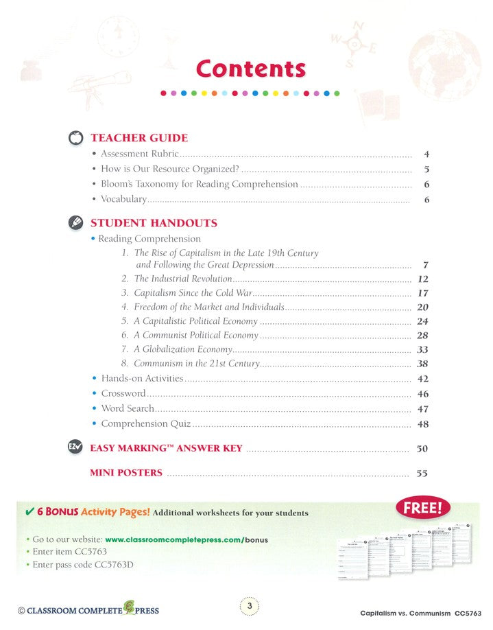 Capitalism vs. Communism Grades 5-8
