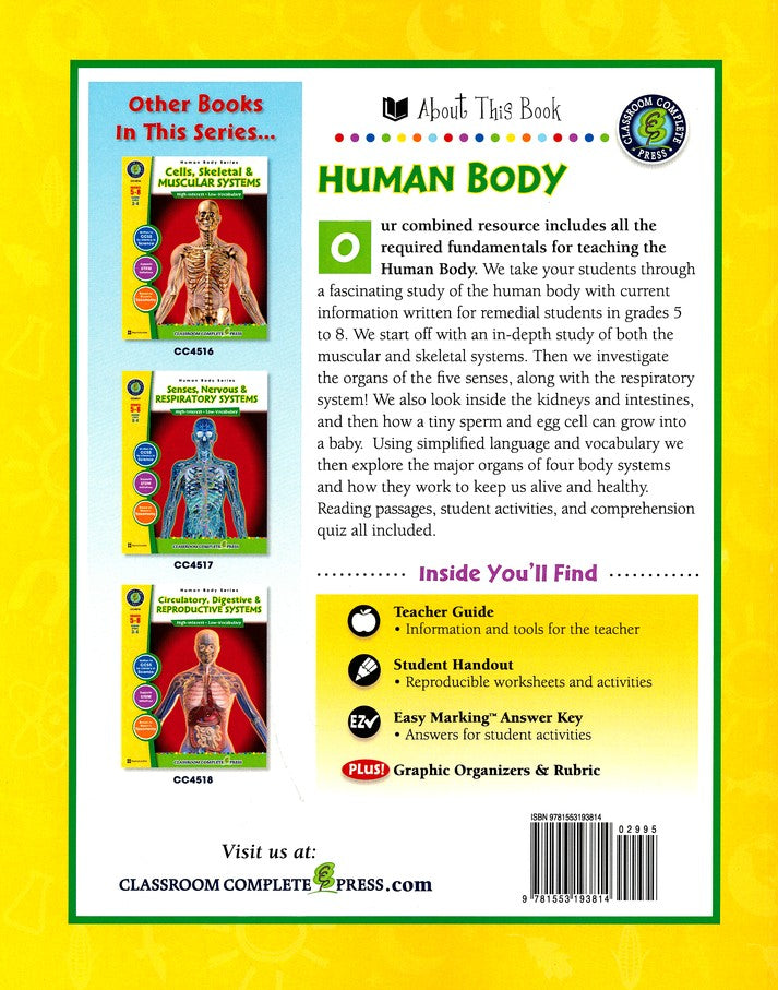 Human Body Big Book Grades 5-8