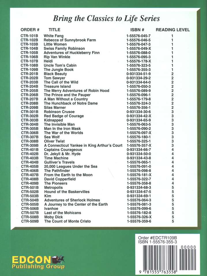 Jungle Book Study Guide Grade 1