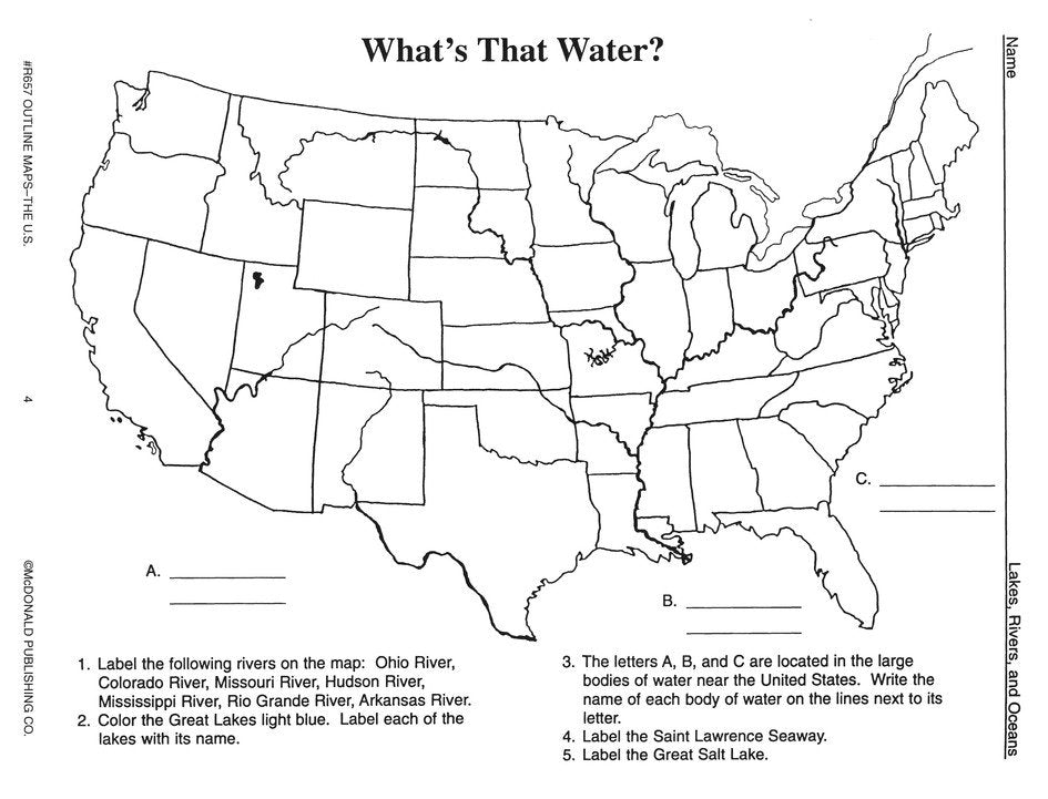 Outline Maps: The United States Reproducible Workbook