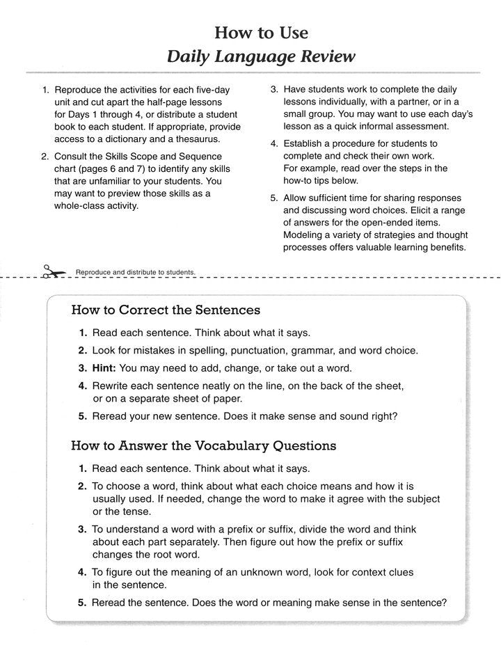 Daily Language Review, Grade 5 (2015 Revised Edition)