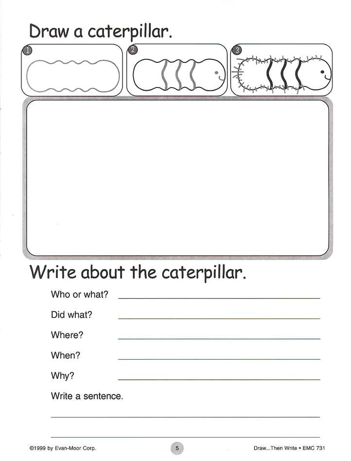 Draw. . . Then Write, Grades 1-3