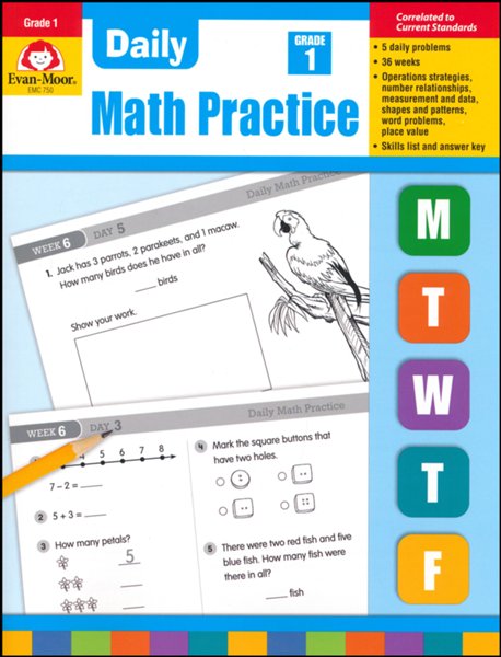 Daily Math Practice, Grade 1 Teacher's Edition