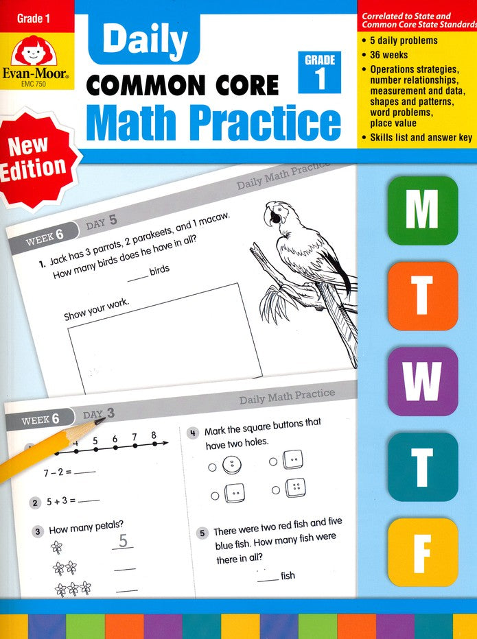 Daily Math Practice, Grade 1 Teacher's Edition