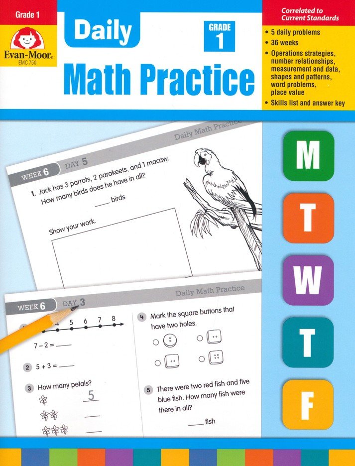 Daily Math Practice, Grade 1 Teacher's Edition