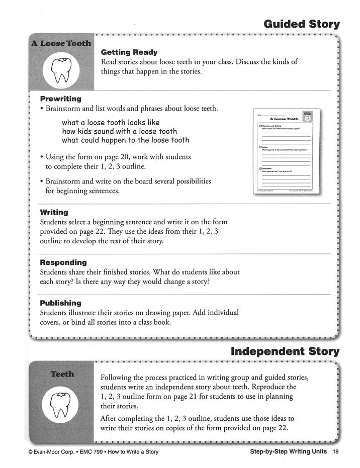 How to Write a Story, Grades 1-3