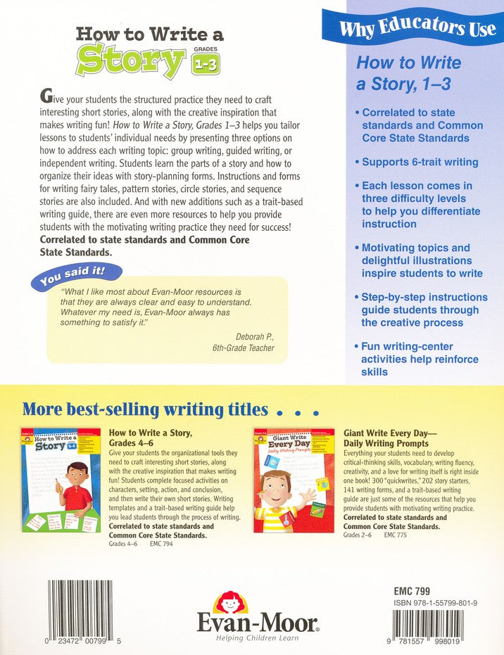 How to Write a Story, Grades 1-3