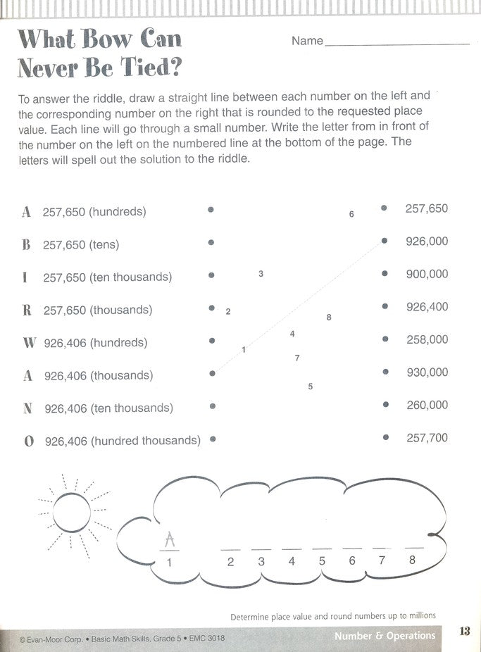 Basic Math Skills, Grade 5