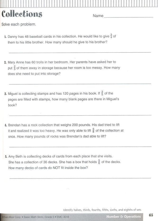 Basic Math Skills, Grade 5