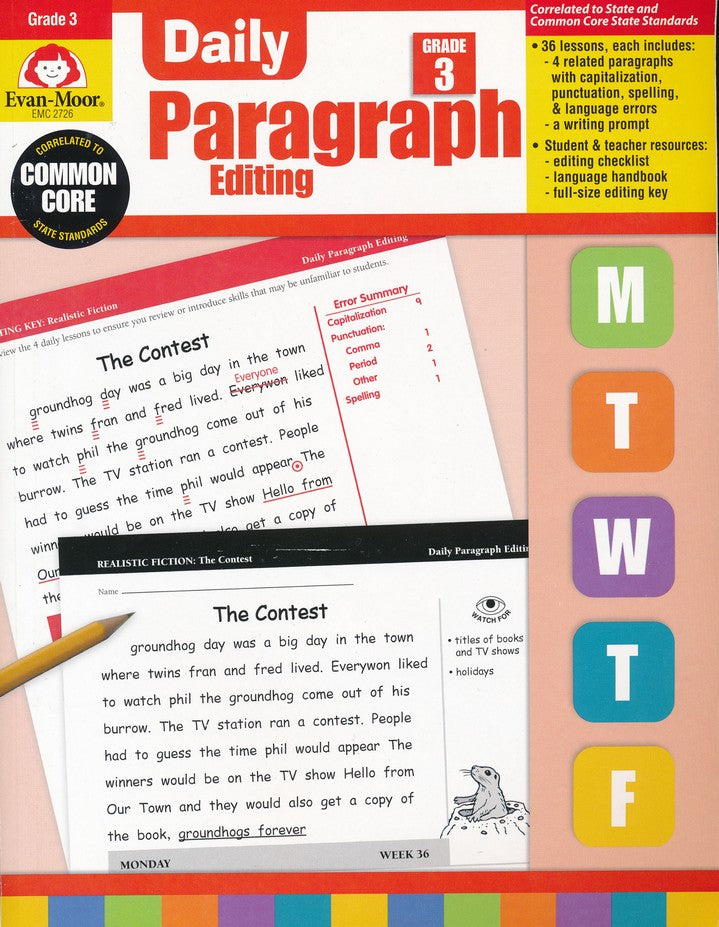 Daily Paragraph Editing, Grade 3