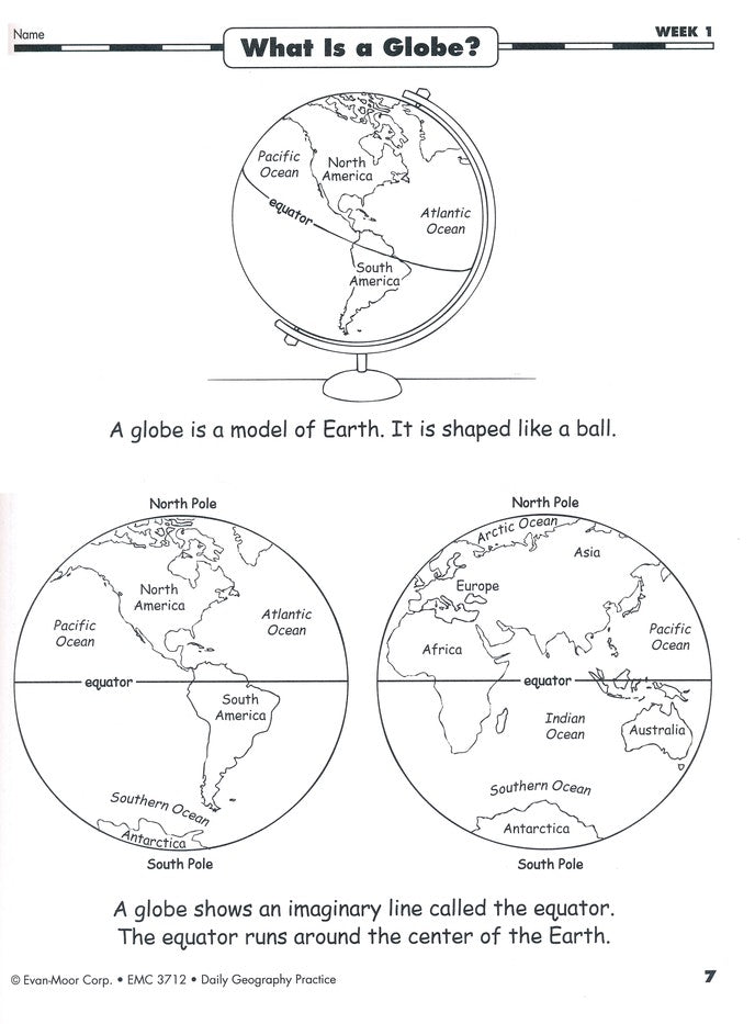 Daily Geography Practice, Grade 3