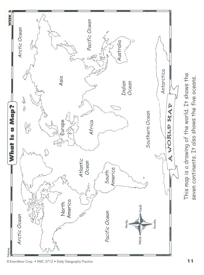 Daily Geography Practice, Grade 3