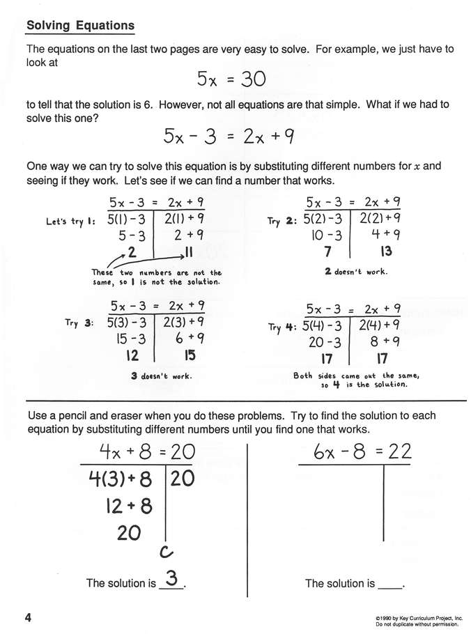 Key To Algebra, Book #3