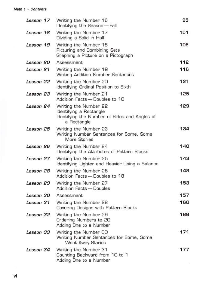 Saxon Math 1, Home Study Teacher's Edition