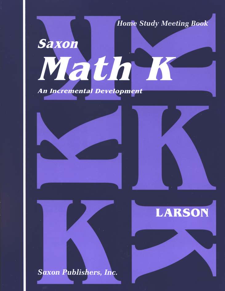 Saxon Math K, Home Study Kit