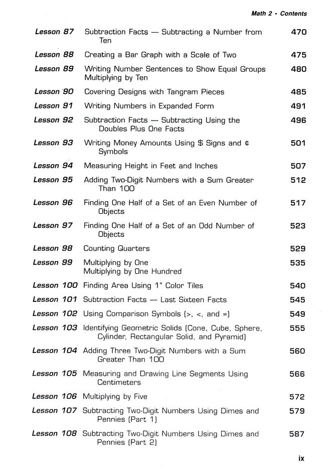 Saxon Math 2, Home Study Kit