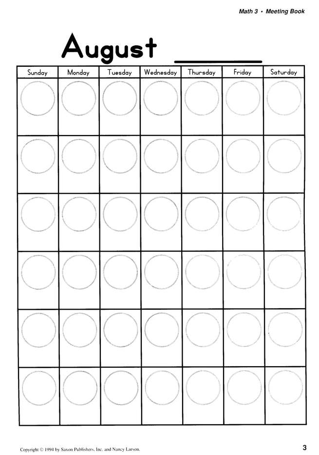 Saxon Math 3, Meeting Book