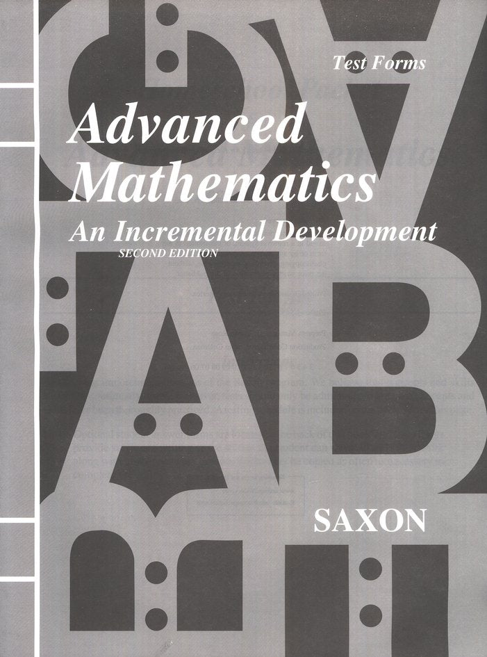 Saxon Advanced Mathematics Test Forms