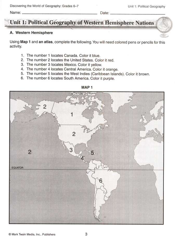 Discovering the World of Geography Grades 6-7