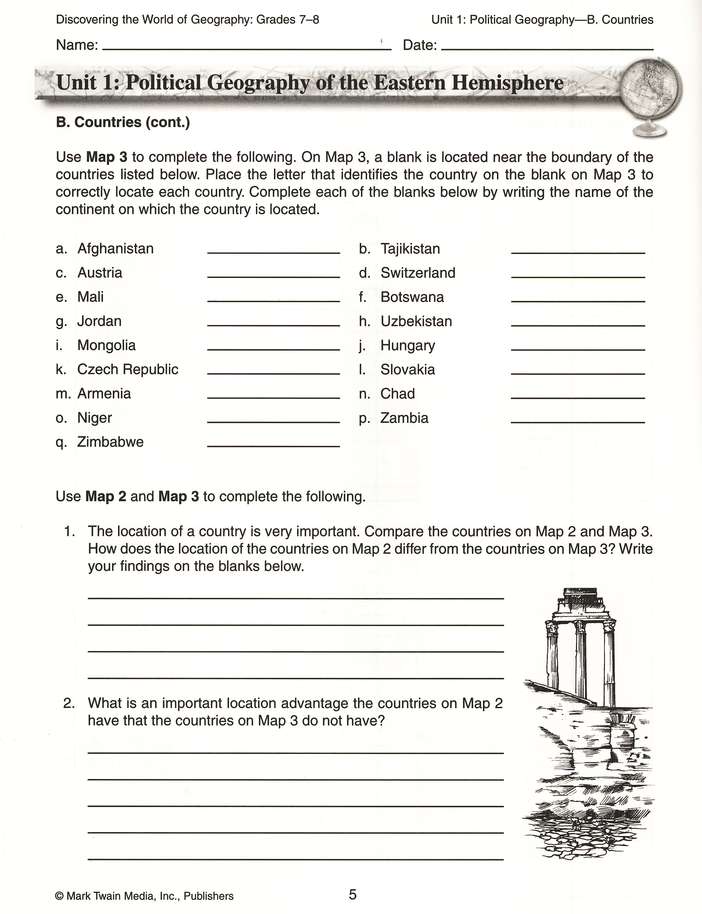 Discovering the World of Geography---Grades 7 to 8