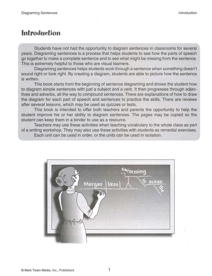 Diagraming Sentences, Grades 4 & up