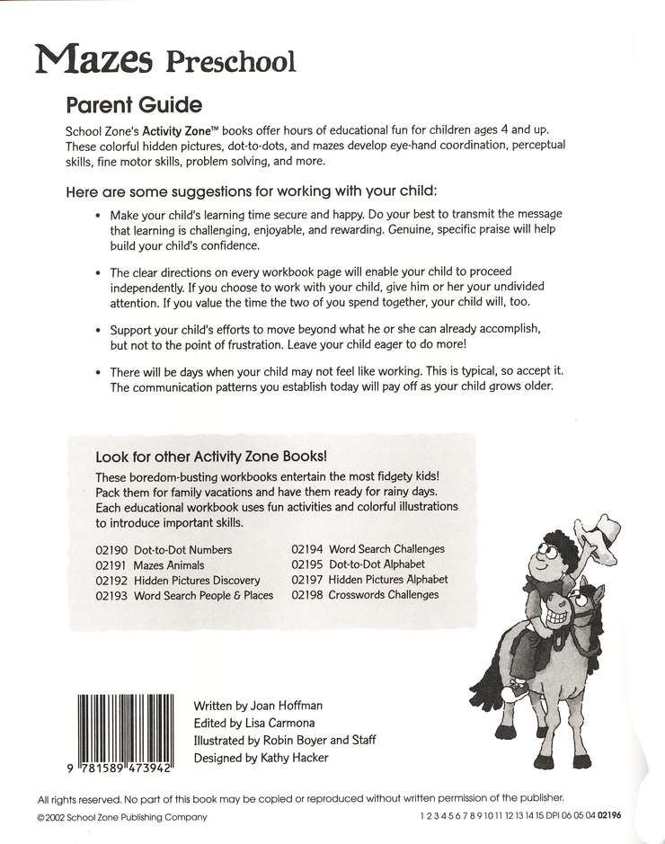 Mazes Preschool, Ages 4-6