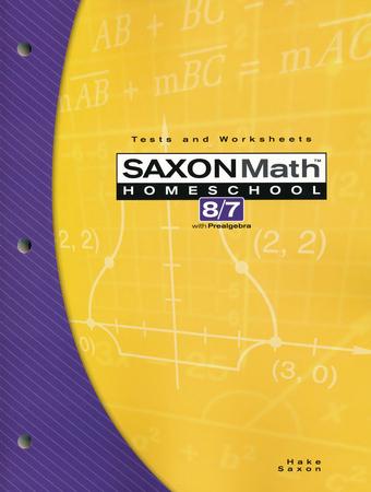 Saxon Math 8/7, 3rd Edition, Tests & Worksheets