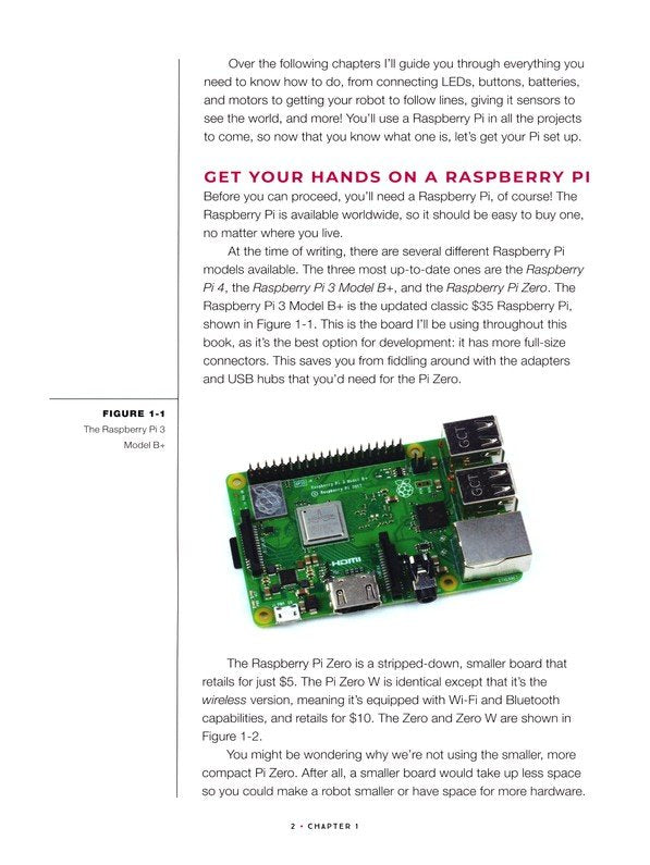 Learn Robotics with the Raspberry Pi: Build and Code Your Own Moving, Sensing, Thinking Robots