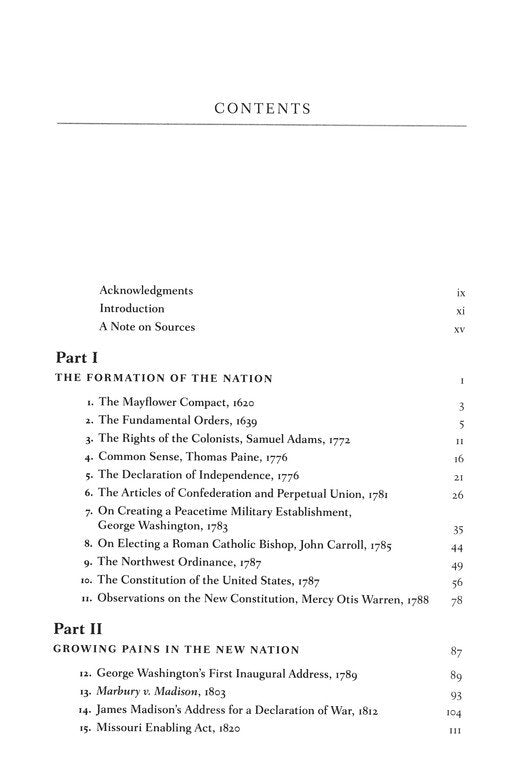 The Patriot's History Reader: Essential Documents for Every American