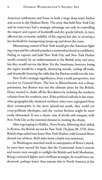 George Washington's Secret Six: The Spy Ring That Saved the American Revolution