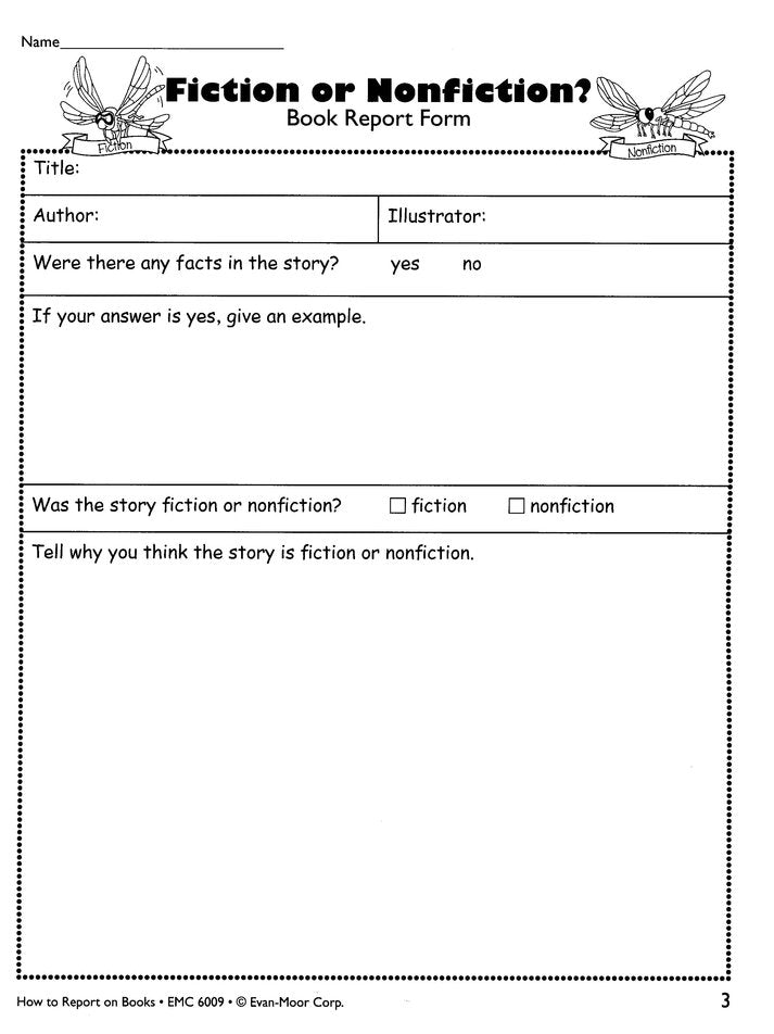 How to Report on Books, Grades 3-4