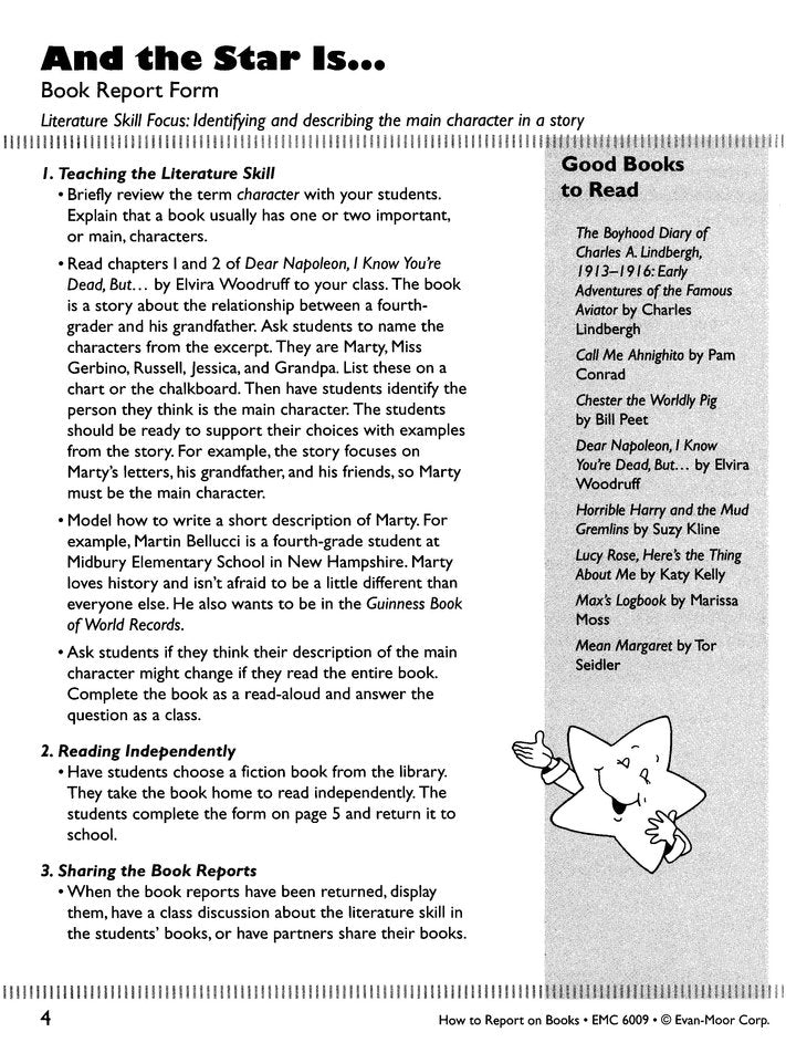 How to Report on Books, Grades 3-4