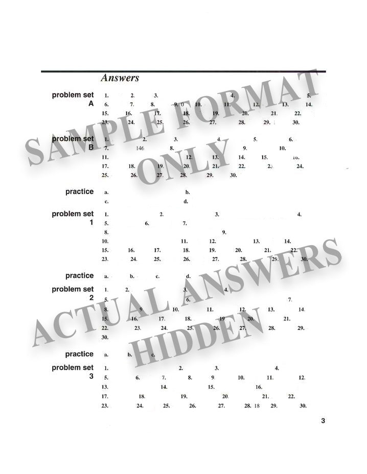 Saxon Algebra 2 Answer Key & Tests, 3rd Edition