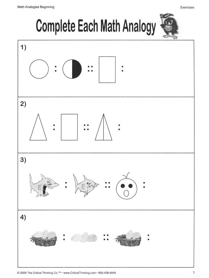 Math Analogies Beginning