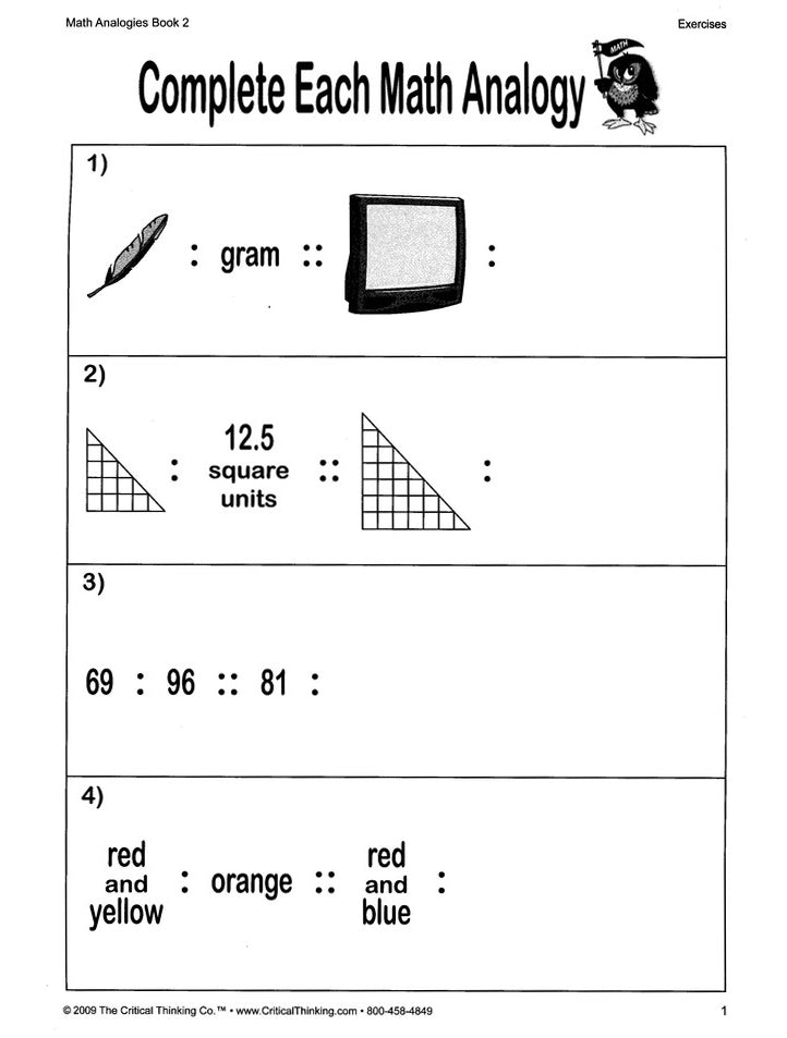 Math Analogies Level 2