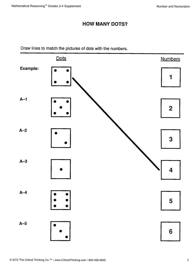 Mathematical Reasoning Grades 2-4 Supplement