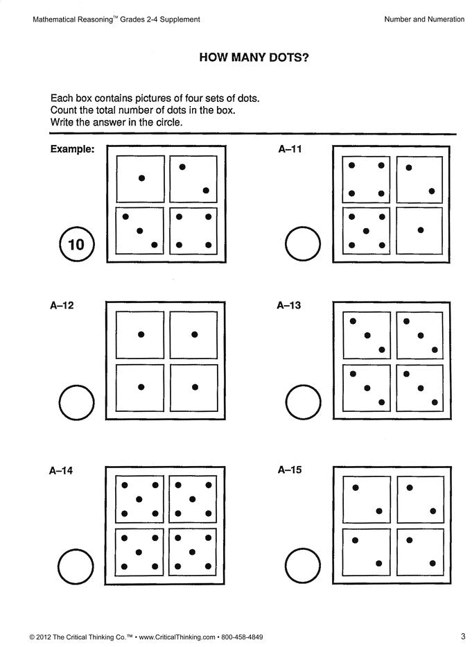 Mathematical Reasoning Grades 2-4 Supplement