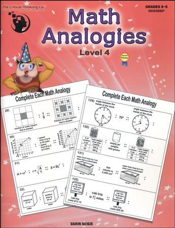 Math Analogies Level 4, Grades 8-9
