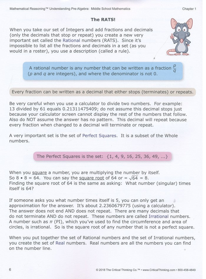 Understanding Pre-Algebra