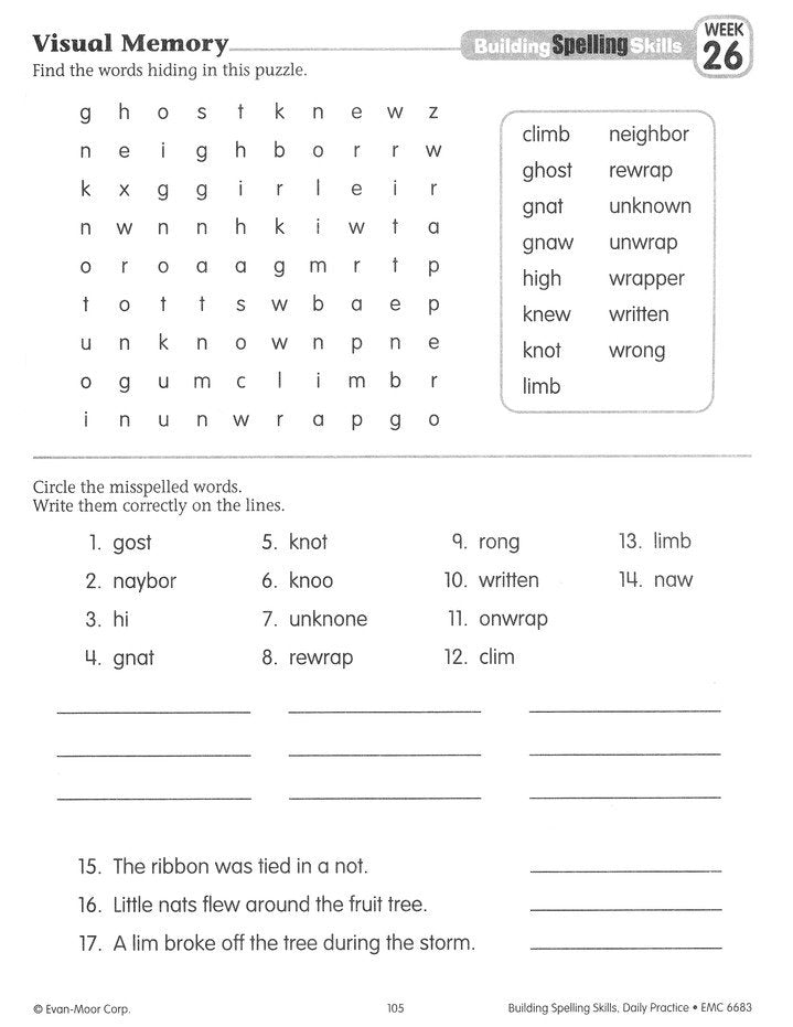 Building Spelling Skills, Grade 3 Student Workbook