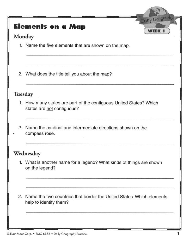 Daily Geography Practice, Grade 6 Student Workbook