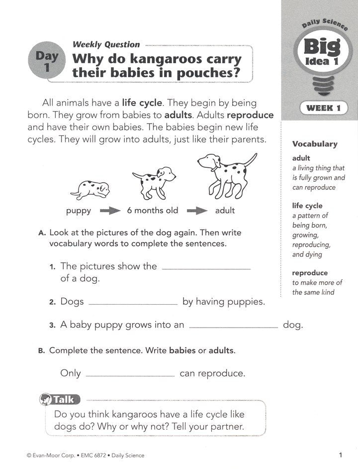 Daily Science, Grade 2 Student Workbook