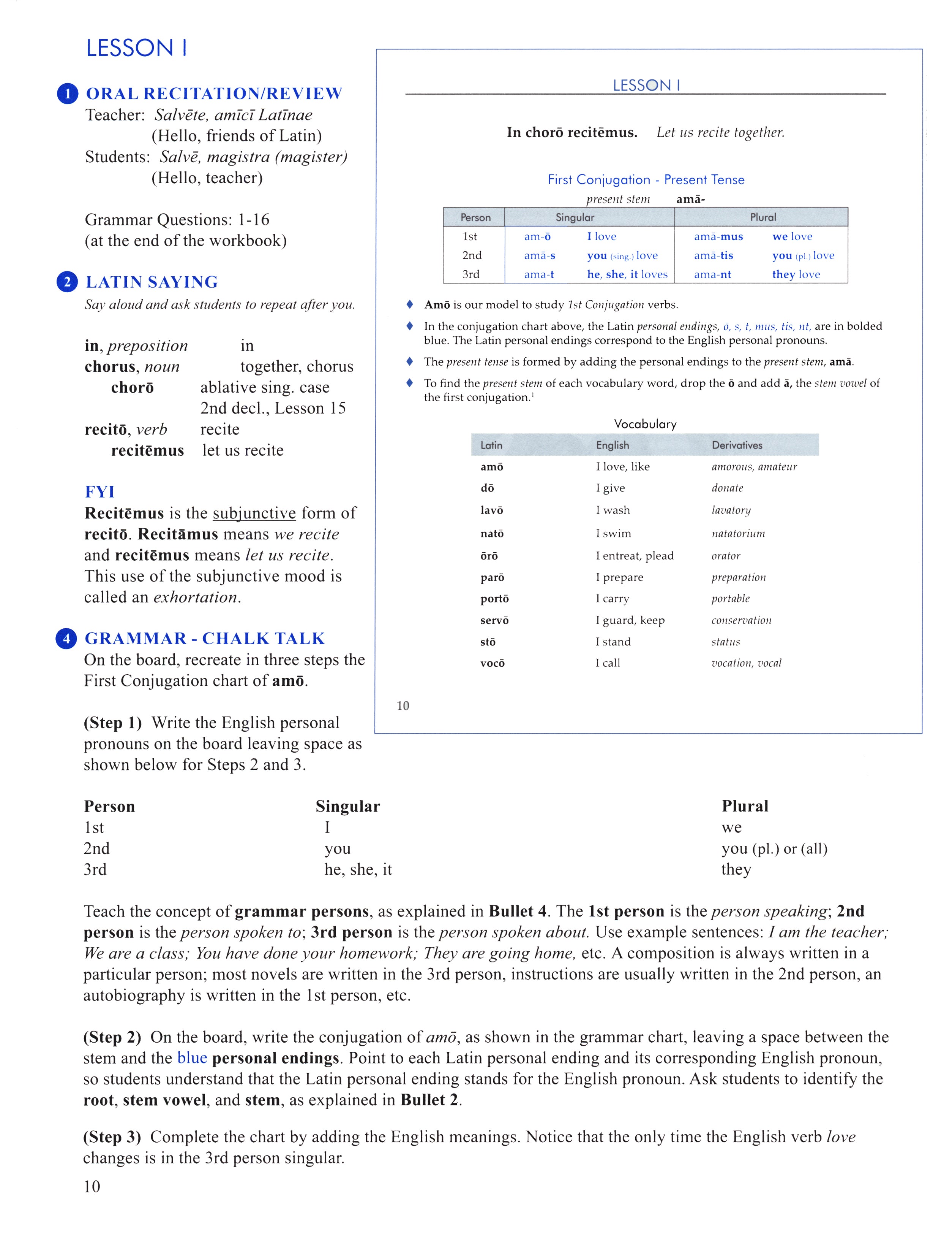 First Form Latin Teacher Manual (Charter Version)