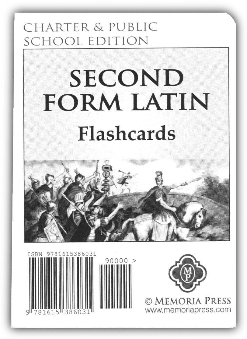 Second Form Latin Flashcards (Charter Version)