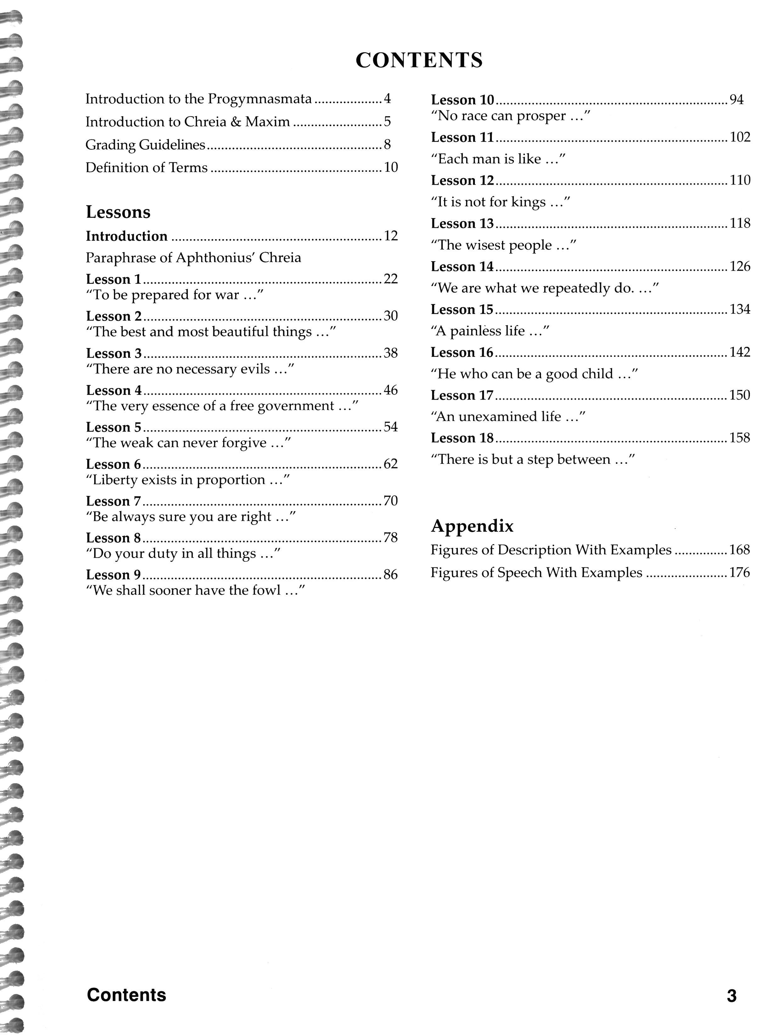 Classical Composition 3: Chreia and Maxim Stage Student Guide (Charter Version)