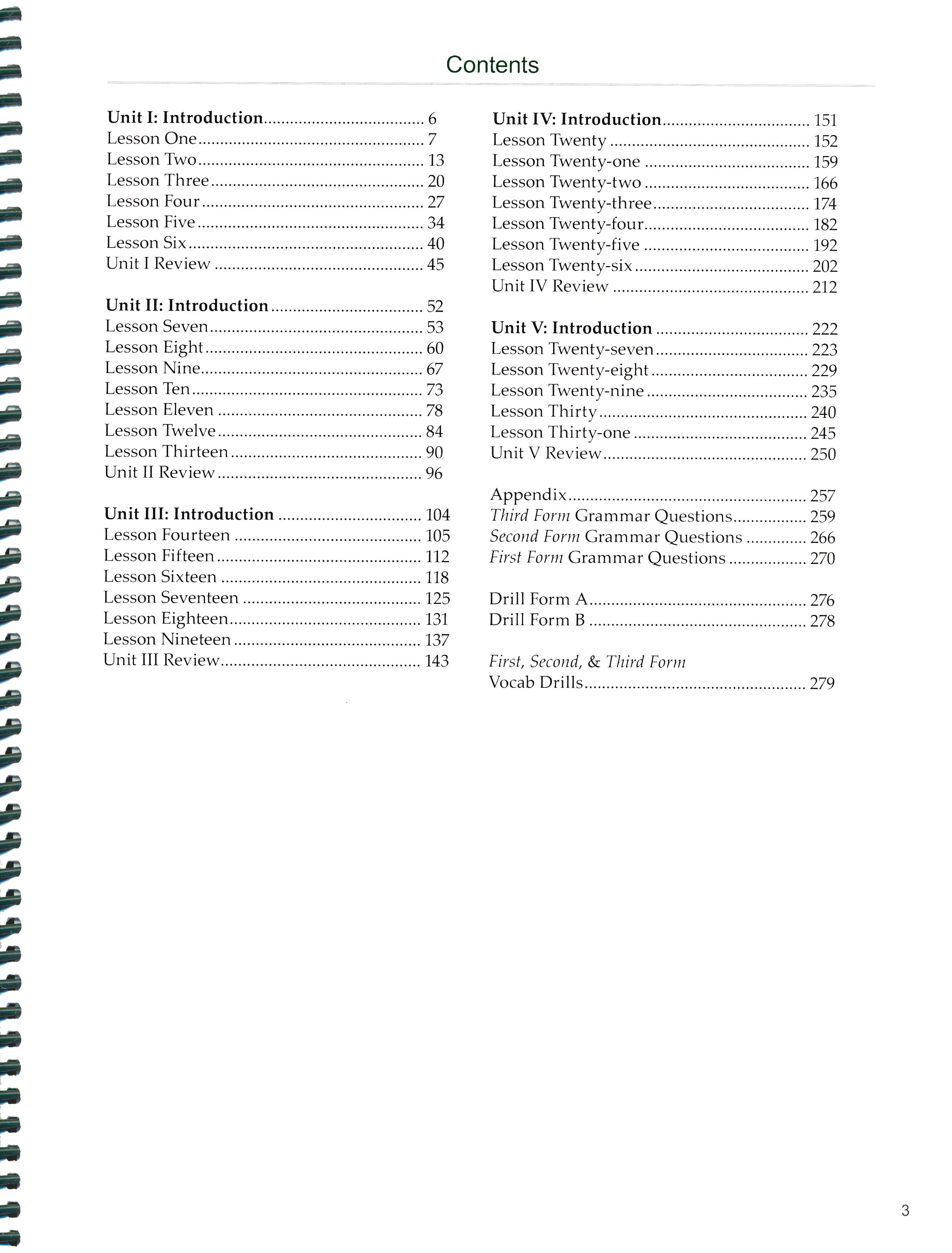 Third Form Latin Student Workbook (Charter Version)