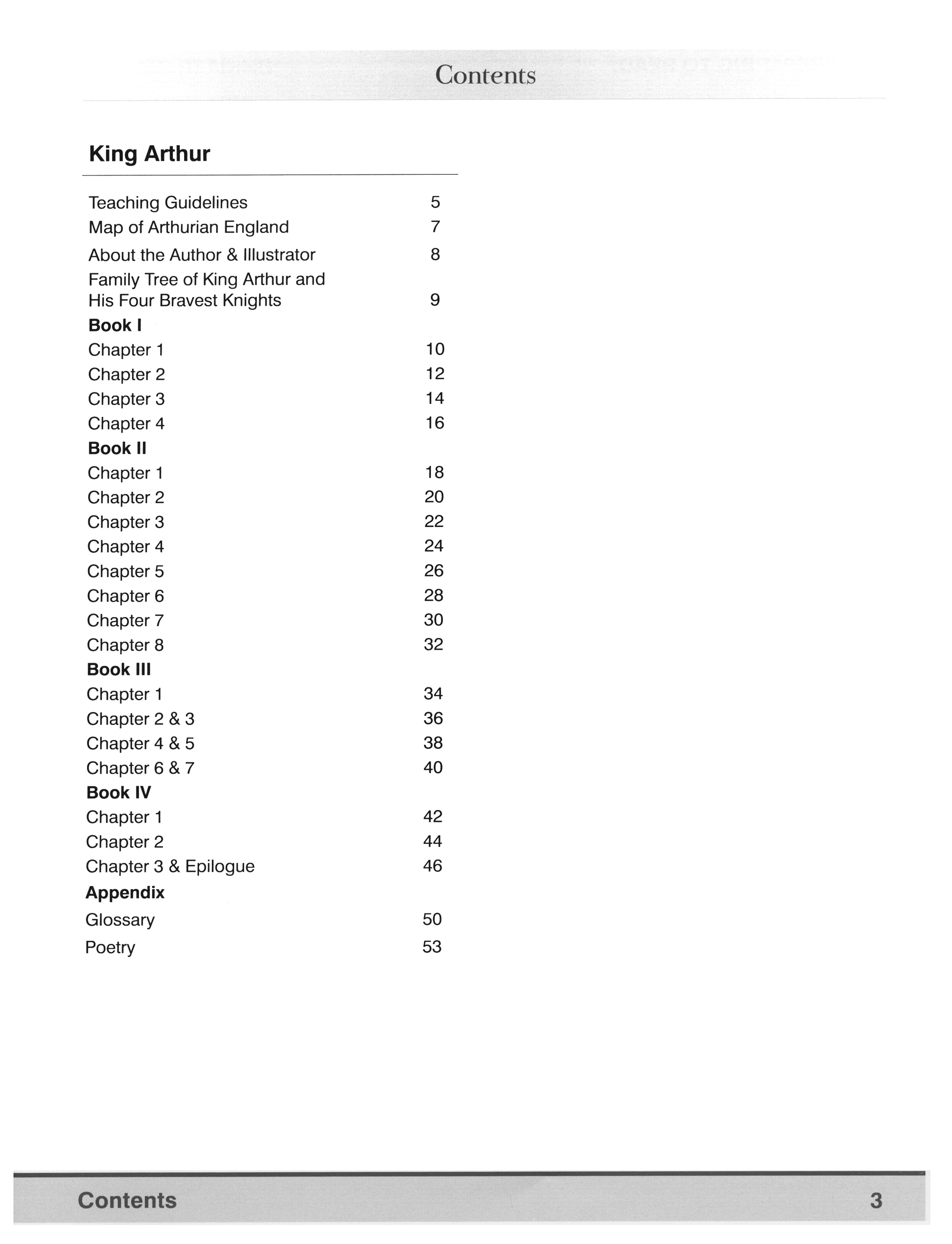 King Arthur and His Knights of the Round Table Student Study Guide (Charter Version)