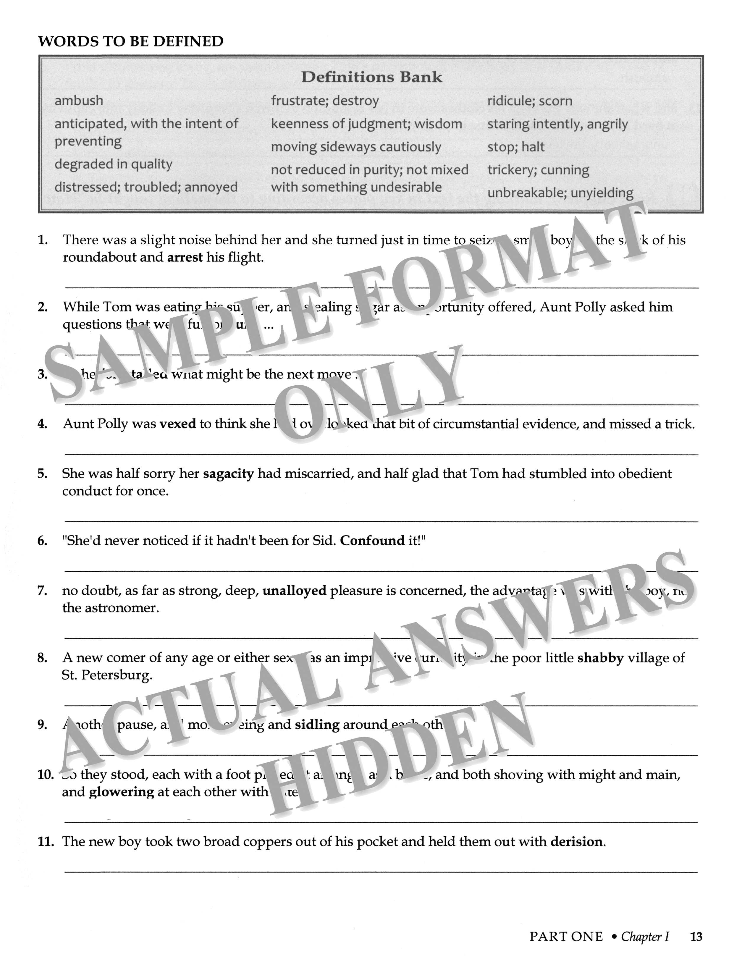 The Adventures of Tom Sawyer Teacher Guide (Charter Version)