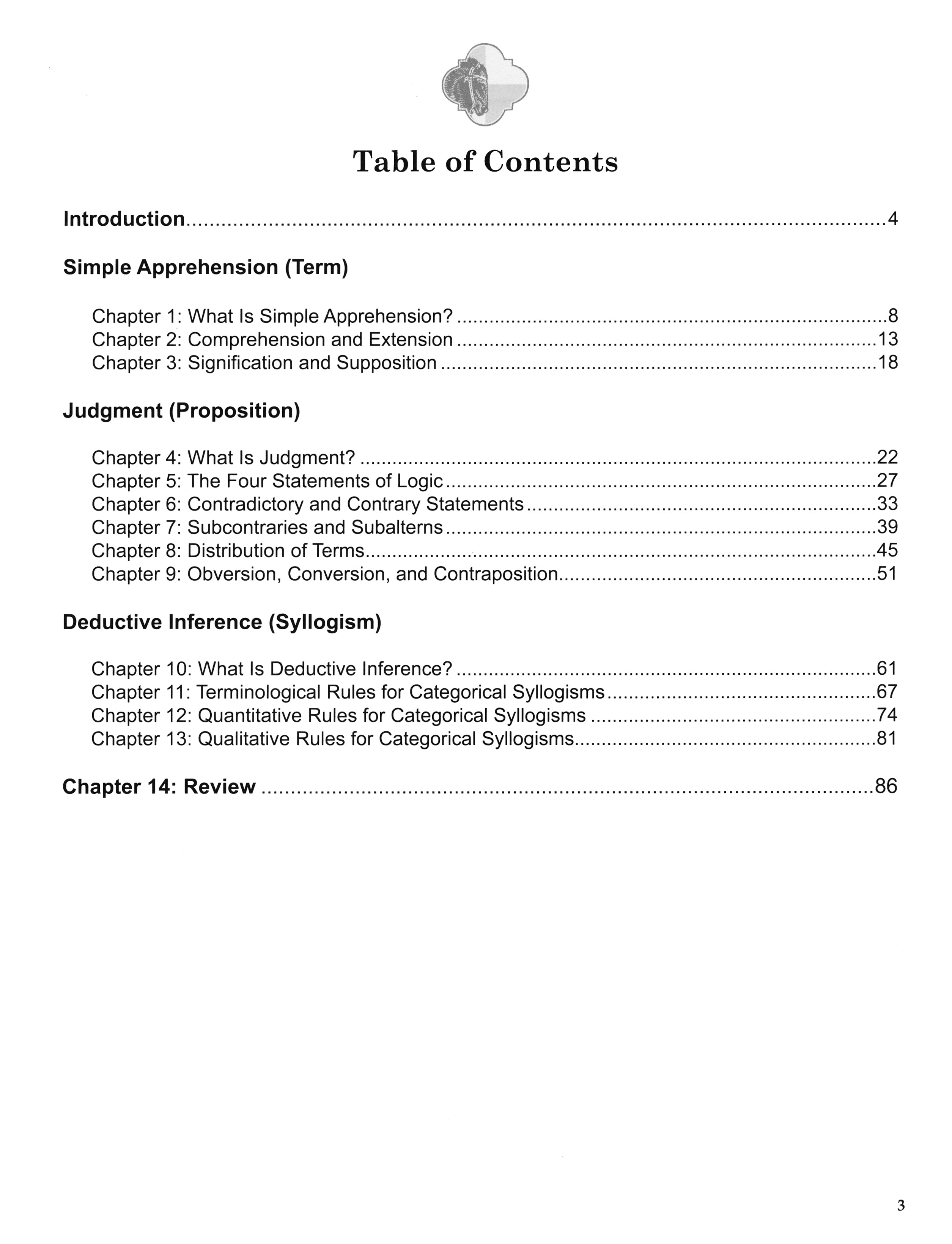 Traditional Logic 1 Student Workbook (2nd Edition; Charter Version)