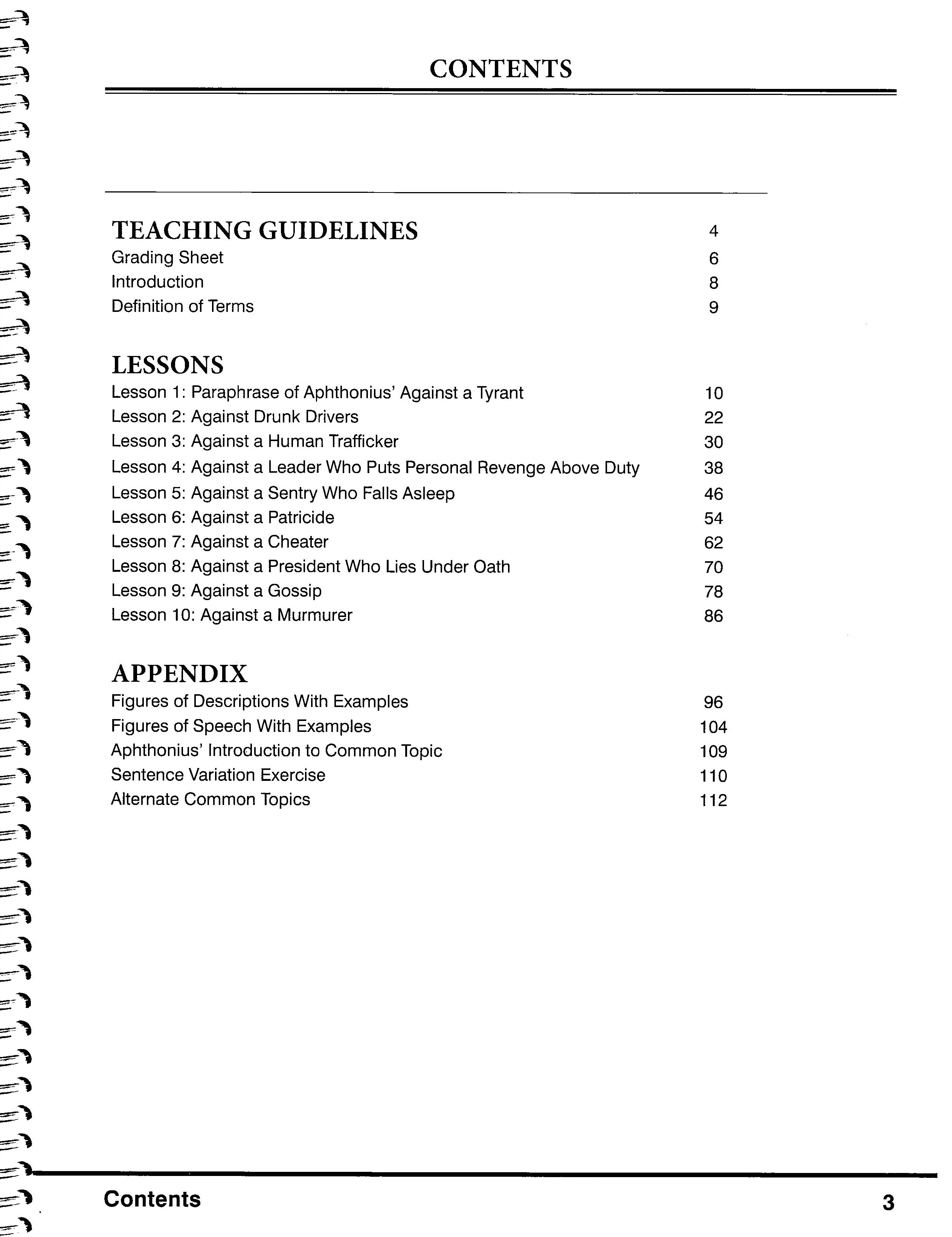 Classical Composition 4: Common Topic Teacher Guide (Charter Version)